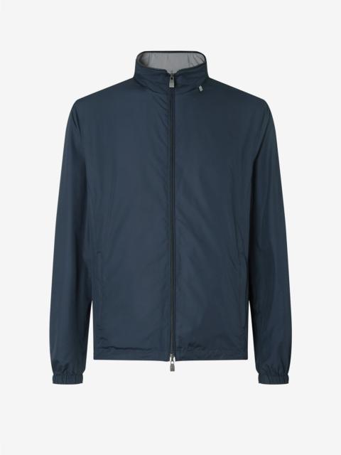 Blue ultra light technical fabric jacket