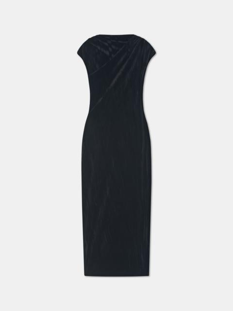 ELOWEN
Gathered shoulder velvet maxi dress