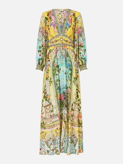 BUTTON DRESS WITH SHAPED WAISTBAND