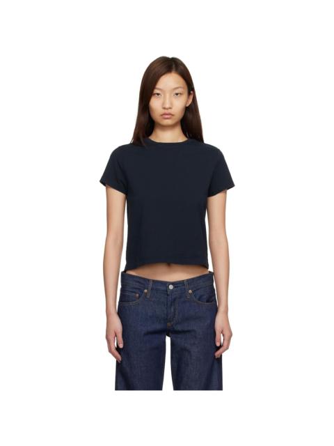 Navy Adine Shrunken T-shirt