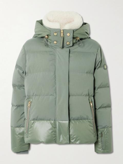 Maja Hooded Plush-trimmed Quilted Shell Down Ski Jacket