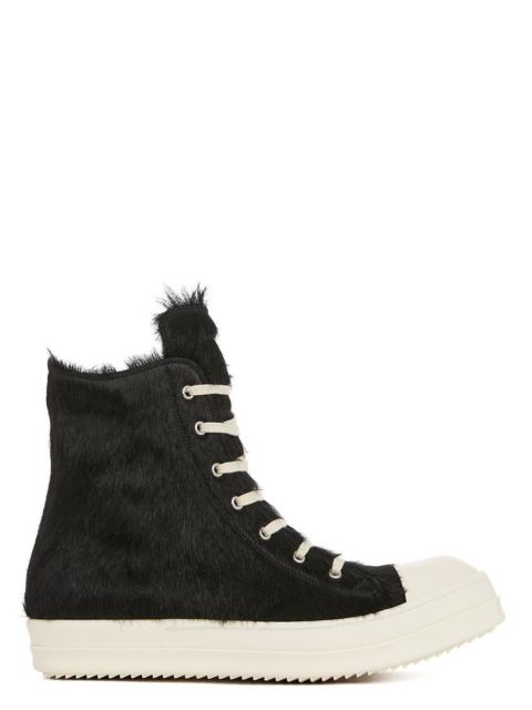 Rick Owens Pony Hair High Sneaker