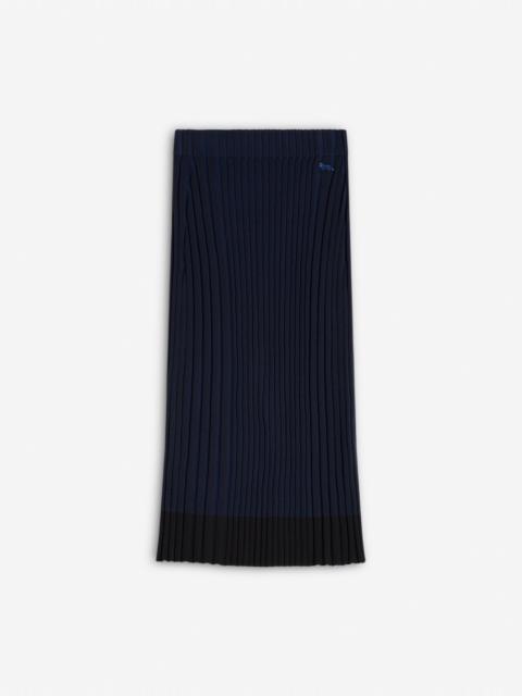 BABY FOX PATCH RIBBED MIDI SKIRT