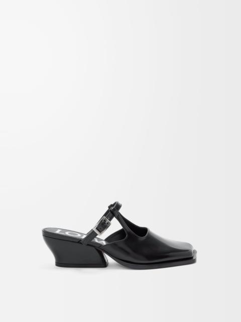 Onda mule in brushed calfskin