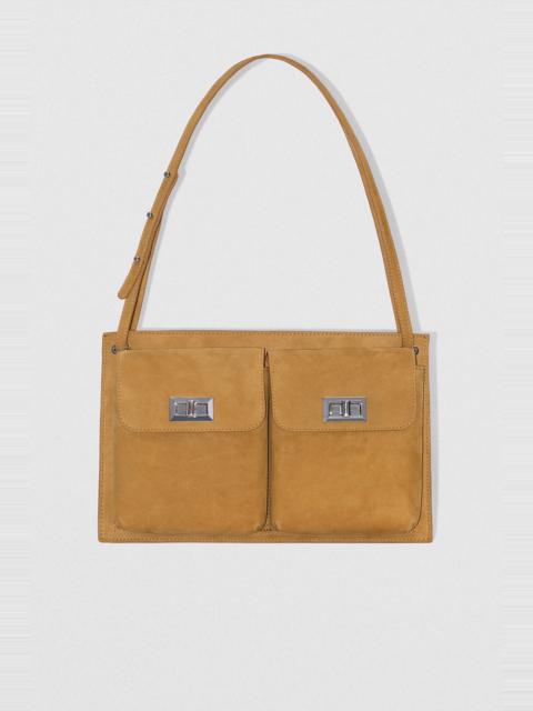 Billy Tote Cumin Kid Suede Leather Shoulder Bag