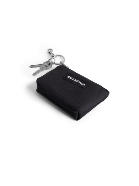 Men's Charm Zipped Pouch in Black