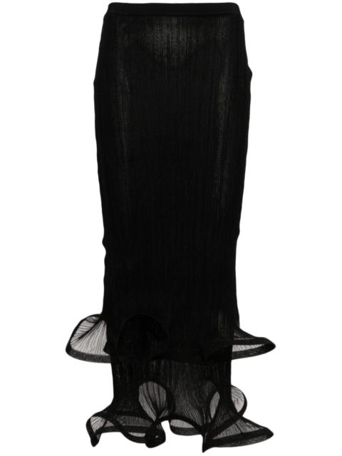 Kelso ruffle-detail skirt
