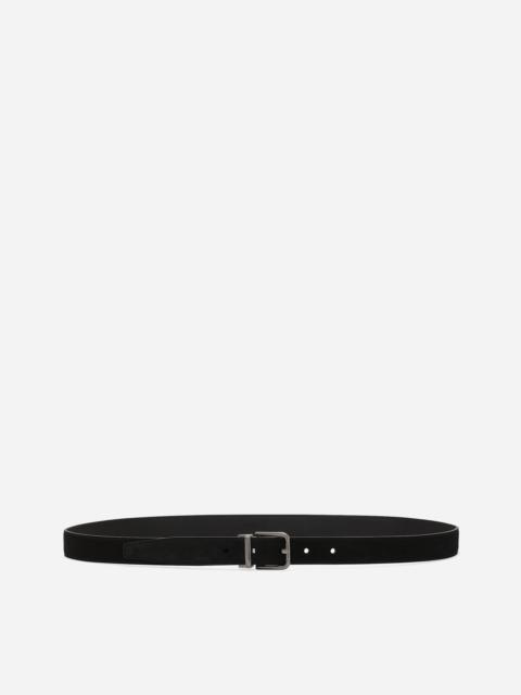 Suede belt
