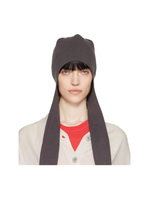 【OPEN YY】JERSEY EARFLAP BEANIE (2COLORS) OPEN YY Gray Jersey Earflap Beanie | REVERSIBLE