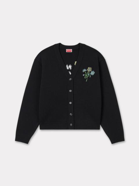 'KENZO Jungle Flower' embroidered cardigan in wool