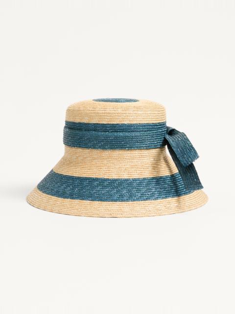 VLOGO SIGNATURE STRAW BUCKET HAT