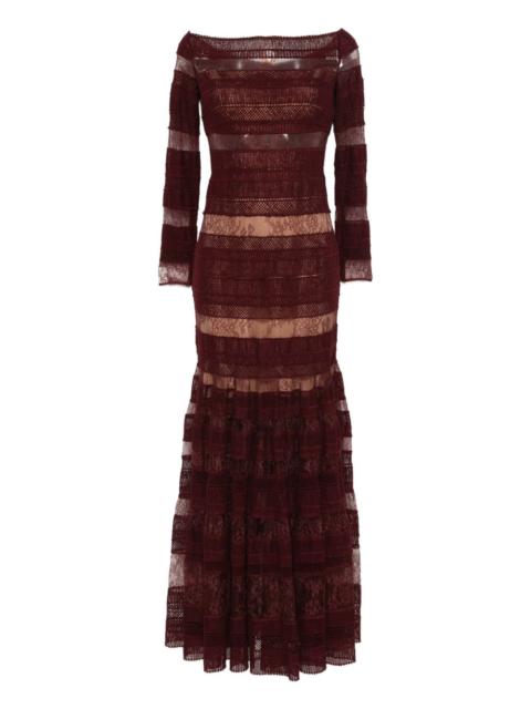 lace long-sleeved dress