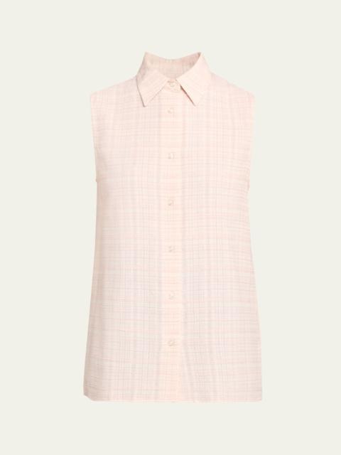 Isy Textured Sleeveless Shirt