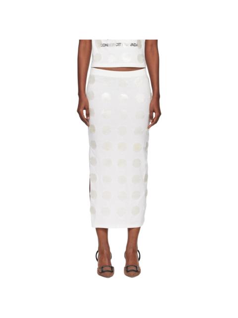 Mother of Pearl Paillette Maxi Skirt
