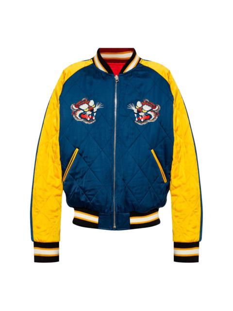 reversible bomber jacket