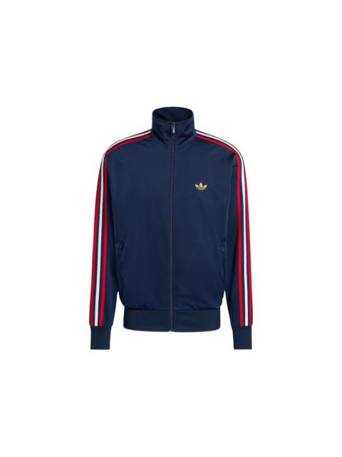 adidas Firebird Track Top Night Indigo Better Scarlet White