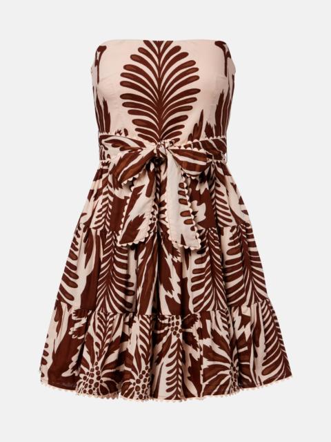 Christine cotton bandeau minidress
