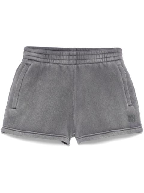 logo-stamp mini shorts