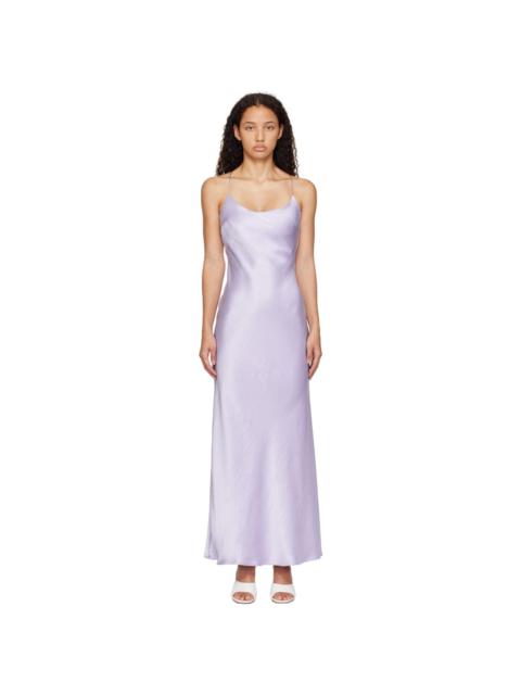 Purple Allegra Tie Maxi Dress