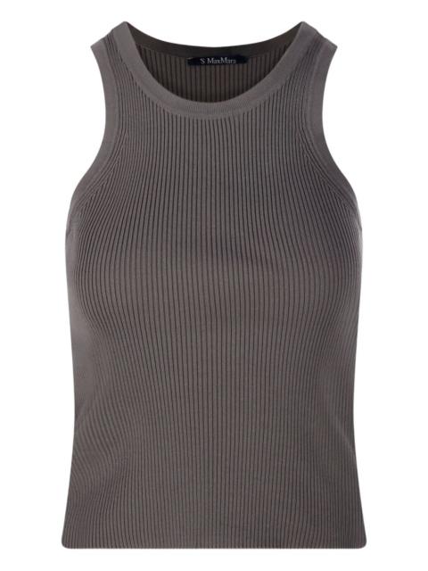 ribbed sleeveless top
