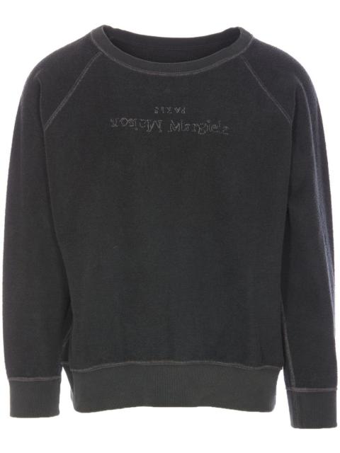 logo-embroidered sweatshirt