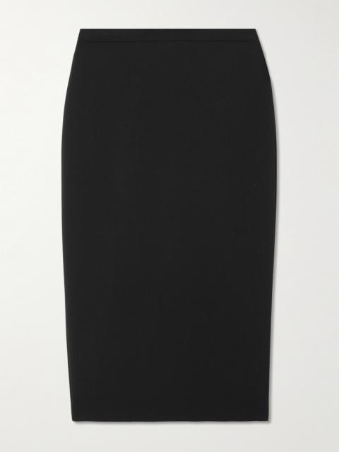 Wool-blend Midi Skirt