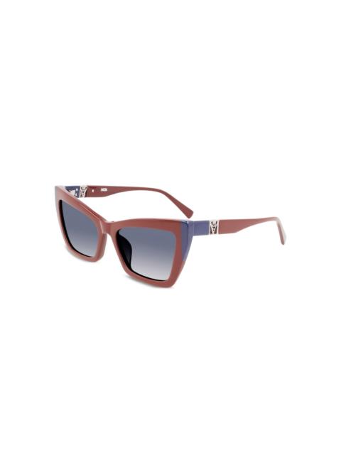 cat-eye two-tone sunglasses