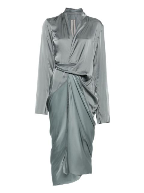 draped wrap dress