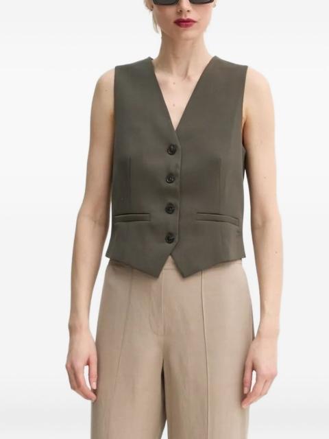 SARAMONA button-fastening vest