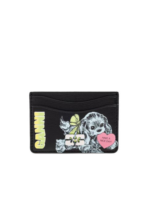 puppy-print cardholder