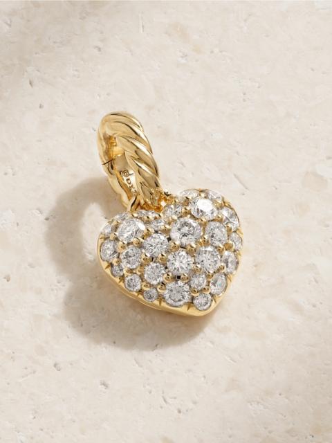 Amulets Petite Heart 18-karat Gold Diamond Pendant