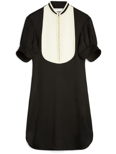 bib-collar mini dress