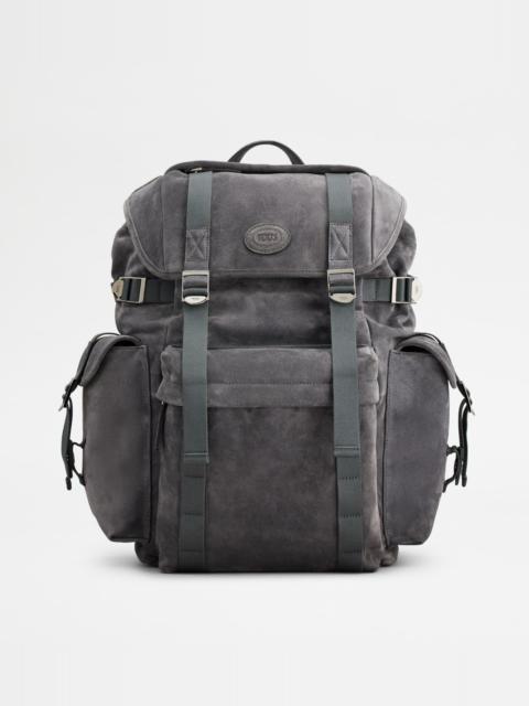 BACKPACK IN SUEDE MEDIUM - GREY