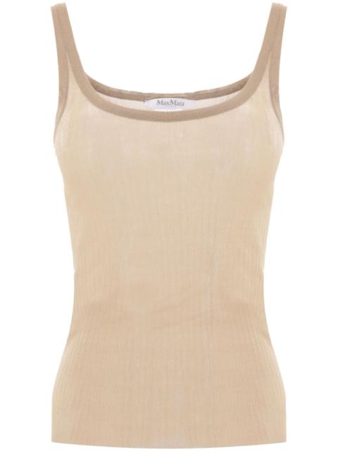 ribbed silk tank top