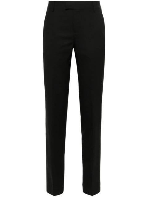 high-waist tapered-leg trousers