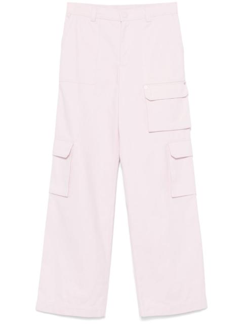 embossed canvas cargo pants