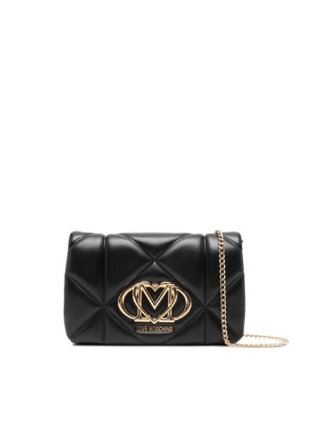 quilted chain cross body bag