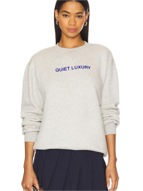 Quiet Luxury Crew Neck Sweatshirt