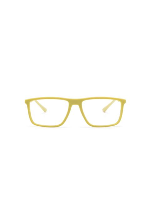 logo-plaque square-frame glasses