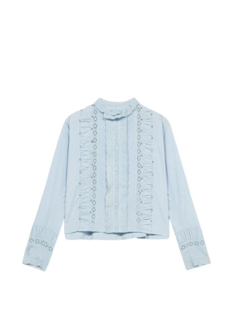 Christy lace-detail blouse