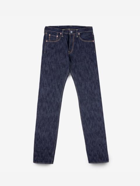IH-777S-SLB 16OZ SLUBBY SELVEDGE DENIM SLIM TAPERED CUT JEANS - INDIGO