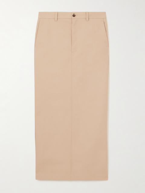 Cotton-drill Maxi Skirt