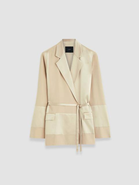 Amelia Shiny Matte Satin Jacket