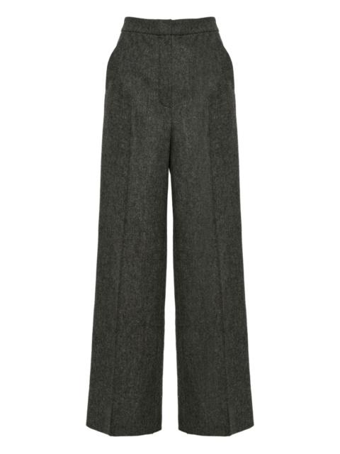 flannel tailored trousers