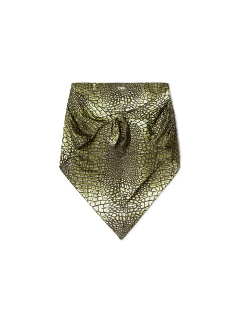 Green Crocodile Bandana Skirt