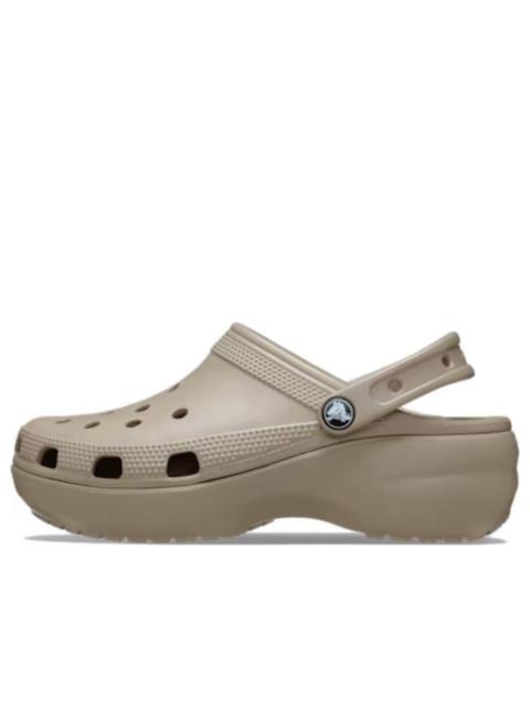 (WMNS) Crocs Classic Plaform Clog 'Taupe' 206750-214