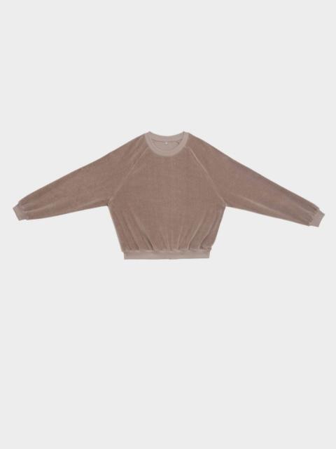 Rim Raglan Sweatshirt - Organic Cotton Velour