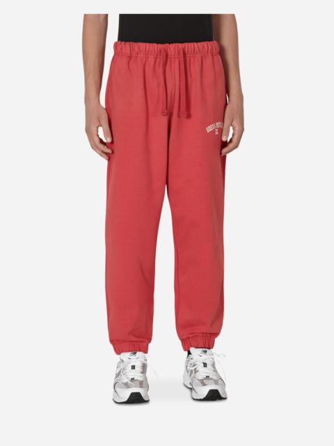 Washed Terry Sweatpants Red