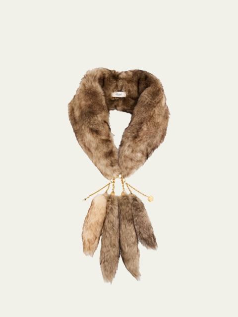 The Treasure Tails Shearling Scarf