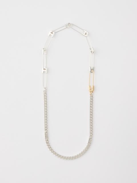 SAFETY PIN MIX CHAIN NECKLACE